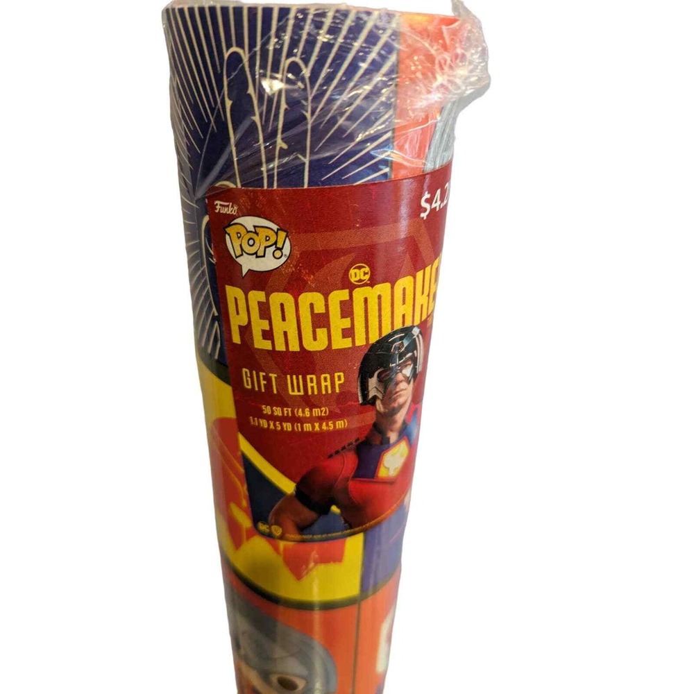 Funko POP! DC Peacemaker Gift Wrap 50 Sq Ft‎ Officially Licensed New